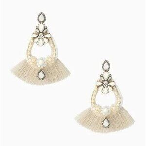 Stella & Dot Audrey Fringe Statement Earrings 2 in 1